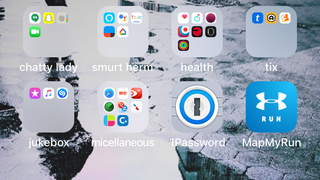 Keep your folders to nine apps so you can see them all at a glance.